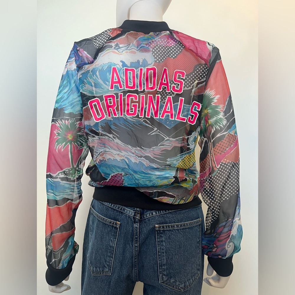 Adidas Originals x Farm Rio Venice Beach Tropical Mesh Bomber‎ SAMPLE Ed Rare - Picture 2 of 16